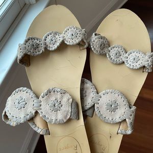 Suede Grey Jack Rogers Lauren II flat sandals